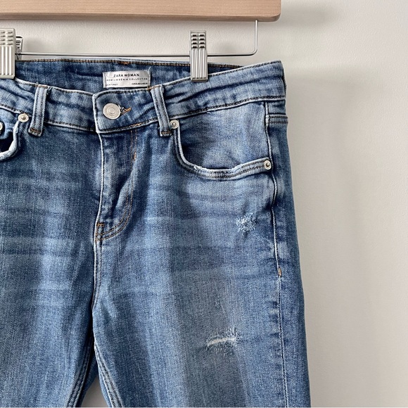 Zara Skinny Distressed Size 4 Jeans - Picture 2 of 6